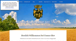 Desktop Screenshot of cramer-bier.de